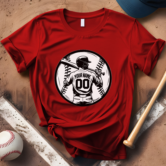 Custom Name and Number Baseball