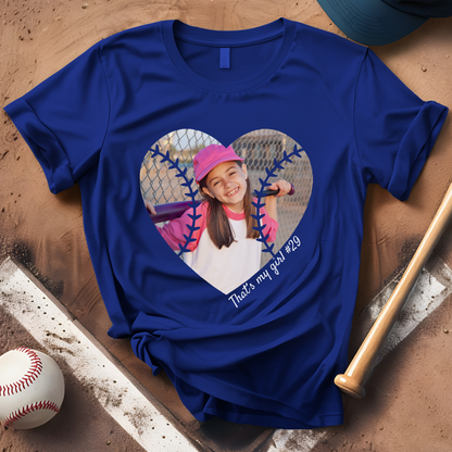 Custom Heart Baseball Photo